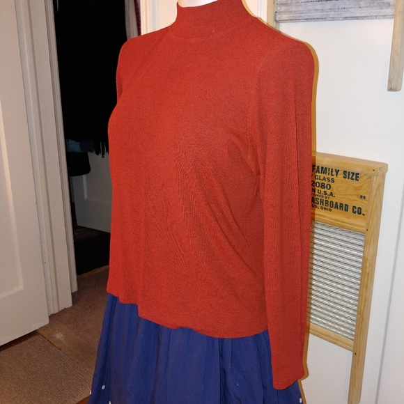 Vintage Red Top Long Sleeve Howard Wolf Shirt - Picture 2 of 8